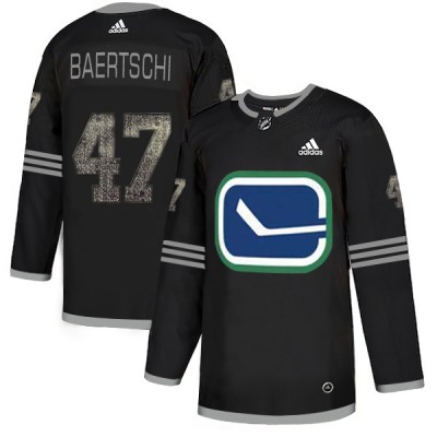 Adidas Vancouver Canucks #47 Sven Baertschi Black_1 Authentic Classic Stitched NHL Jersey